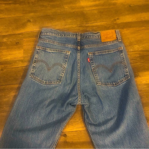 Levi’s Wedgie straight jeans button fly medium wash size 27 - Picture 9 of 13